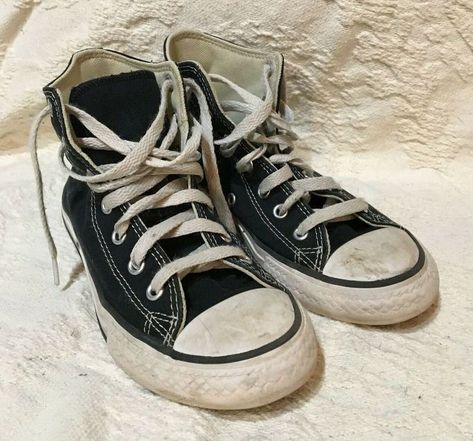 All Star Aesthetic, Zapatillas All Star, Converse Aesthetic, Black High Top Sneakers, Black High Top Converse, Dr Shoes, Converse All Stars, All Stars Converse, Black Converse