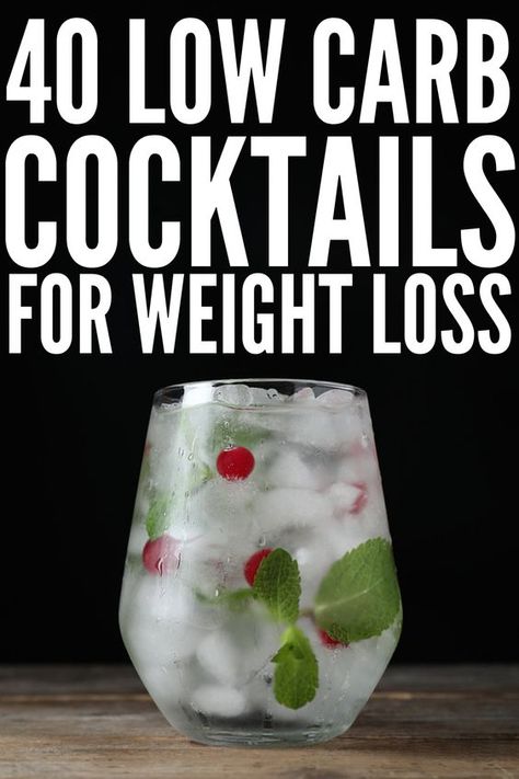 Low Calorie Cocktails, Low Carb Cocktails, Summer Drinks Alcohol, Keto Cocktails, Low Carb Drinks, Boozy Drinks, Keto Drink, Vodka Drinks, Cocktail Drinks Recipes