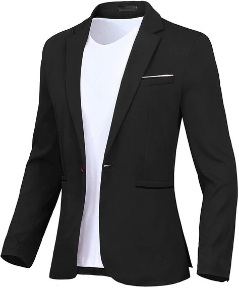 Mens Casual Suits, Casual Suits, Business Casual Blazer, Fitted Blazer Jacket, Slim Fit Blazer, Lightweight Blazer, Sports Coat, Slim Fit Blazers, Casual Evening