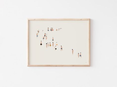 Beach Abstract, Feminine Wall Art, Simple Artwork, Wall Art For Bedroom, Simple Abstract, House Apartment, Art For Bedroom, Minimalist Art Print, Seaside Beach