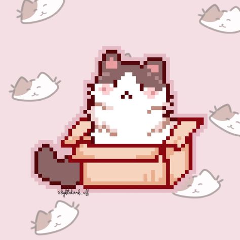 Cat Pixel Art, Sailor Moon Cat, Pixel Art Tutorial, Pixel Drawing, Pix Art, Pixel Design, Pixel Image, Pixel Art Design, Cat Cross Stitch