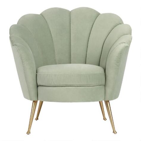 Green Bedroom Chair, Sage Green Chair, Sage Interior, Sage Green Furniture, Chair Ikea, Green Accent Chair, Green Velvet Chair, Sage Green Bedroom, Fashion Moodboard