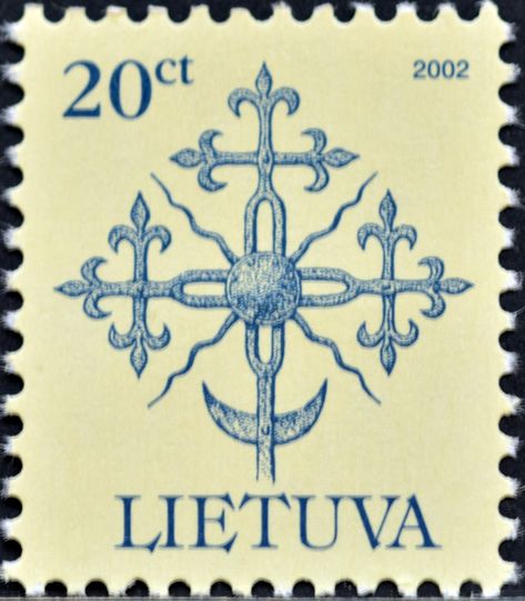 Lithuania (02) 2002 Definitive issue Polish Postage Stamps, Lithuanian Paganism, Lithuanian Tattoos, Baltic Symbols Lithuania Tattoo, Lithuanian Folklore, Lithuanian Tattoo, Lithuania Tattoo, Lithuanian Patterns, Lithuania Culture