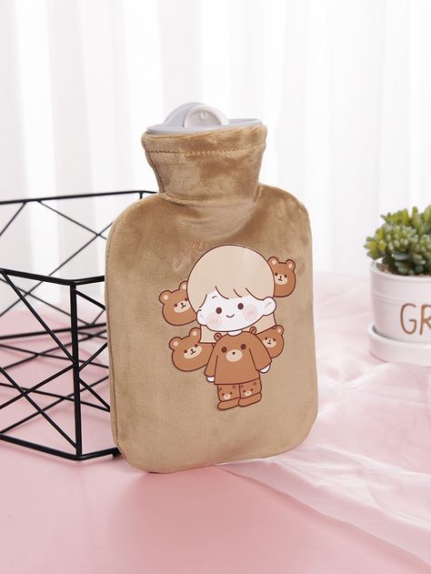 Castanho  Collar  PVC Desenho Animado Bolsa de água quente Embellished   Lar & jardin Hot Water Bag, Cold Therapy, Home Essentials, Hot Water, Fashion Backpack, Free Shipping, Quick Saves