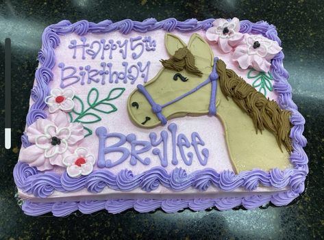 Horse Birthday Cake, Cookie Cake Designs, Horse Cookies, Birthday Sheet Cakes, Horse Cake, Cookie Cake Birthday, Horse Birthday, Simple Birthday Cake, Different Cakes