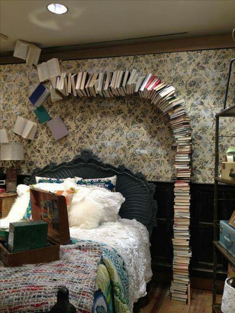 Harry Potter Bedroom, Harry Potter Room, Diy Interior, Home Library, Book Nooks, Book Decor, Bed Room, Reading Nook, My New Room