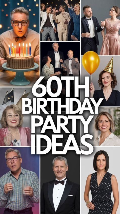 Celebrate a milestone with these amazing 60th birthday party ideas. From themes to decorations, make it a day to remember. #60thBirthday #PartyIdeas #MilestoneCelebration #BirthdayParty Celebrating 60th Birthday Ideas, Female 60th Birthday Party Ideas, Food Ideas For 60th Birthday Party, 60 Birthday Party Ideas Men, 60 Party Ideas Women, 60th Birthday Party Ideas For A Man, Mens 60th Birthday Party Ideas, Men’s 60th Birthday Party Ideas, 60 Th Birthday Party Ideas