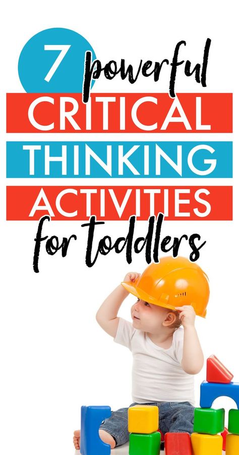 Get a quick-fire list of critical thinking activities for toddlers that you can use to encourage problem-solving skills! These toddler activities are wonderful for letting your child learn through play. Critical Thinking Activities Preschool, Brain Gym Exercises, Thinking Games, Learn Through Play, Critical Thinking Activities, Problem Solving Activities, Toddler Classroom, Teaching Toddlers, Smart Parenting