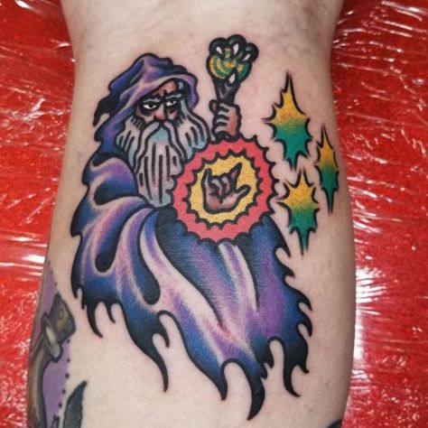 ozzy ostby (@ozzyink) posted on Instagram: “For tattoos email me at ozzyostby@gmail.com” • Sep 27, 2021 at 9:01pm UTC Wizard Tattoo, Funky Tattoos, Traditional Tattoo Sleeve, Fantasy Tattoos, Flash Tattoo Designs, Doodle Tattoo, Old School Tattoo Designs, Traditional Tattoo Design, Cartoon Tattoos