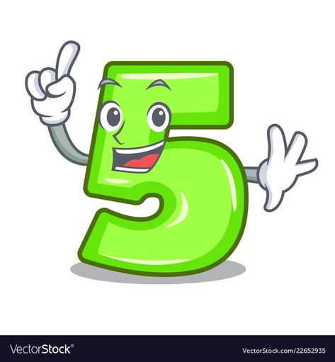 Anniversary Cartoon, Finger Cartoon, Number Five, Cartoon Image, Abc 123, Cartoon Images, Transparent Png, Png Images, Abc