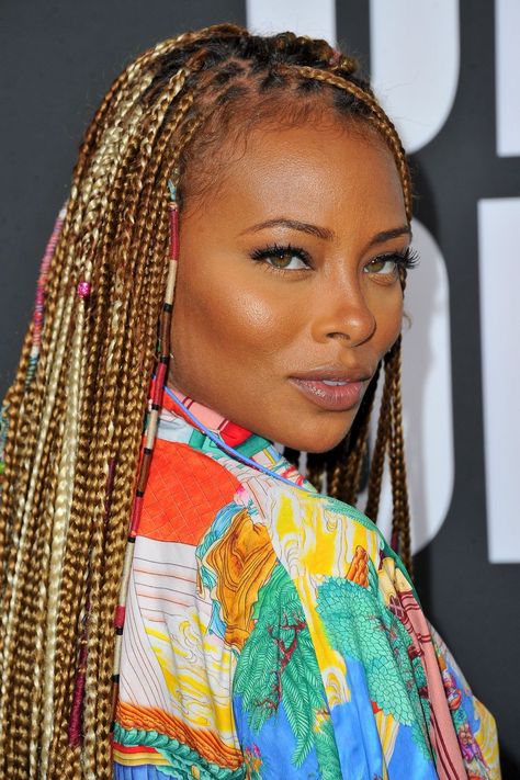 Eva Marcille, Braids Step By Step, Lob Styling, Big Box Braids, Big Braids, Short Box Braids, French Braid Hairstyles, Micro Braids, Box Braids Styling