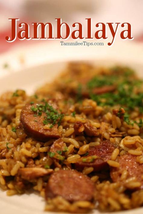 Jambalaya Recipe straight from New Orleans! Step by step directions and ingredient list to make this great Jambalaya Recipe Beef Jambalaya Recipe, Jambalaya Recipe Stovetop, Cajun Jambalaya Recipe Louisiana, Pork Jambalaya Recipe, Jumbolia Recipes, Best Jambalaya Recipe, Chicken Jambalaya Recipe, New Orleans Jambalaya Recipe, Jambalaya Recipe Easy