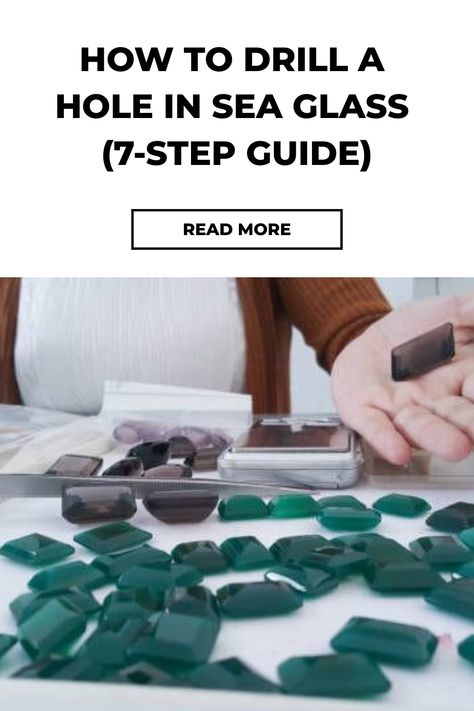 This Step-by-Step Guide will show you all the necessary details precautions and points on how to drill a hole in sea glass. How To Drill Holes In Crystals, How To Drill Sea Glass Tutorials, Drilling Sea Glass How To, How To Drill A Hole In A Glass Bottle, How To Drill Holes In Rocks, Drilling Holes In Glass, Dremel Drill, Diy Electrical, Sea Glass Crafts