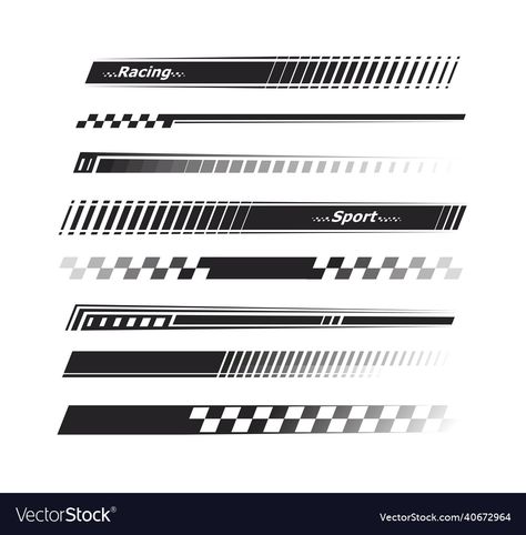 Racing Track Design, Sticker Car Design, Car Sticker Design Logos, Racing Design Graphic, Car Sticker Design Graphics, Racing Stripes Design, Race Car Illustration, Racing Logo Design, Racing Illustration