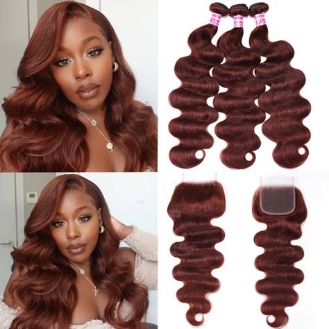 Hair Copper Red, Wavy Bundles, Bundles And Closure, Brazilian Hair Bundles, Straight Hair Bundles, Brazilian Remy Hair, Copper Red, Copper Hair, Head Hair