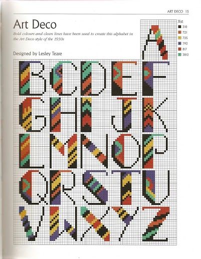 Cross Stitch Letter Patterns, Plastic Canvas Letters, Stitch Letters, Cross Stitch Alphabet Patterns, Motif Art Deco, Cross Stitch Fonts, Alfabet Letters, Cross Stitch Letters, Embroidery Alphabet