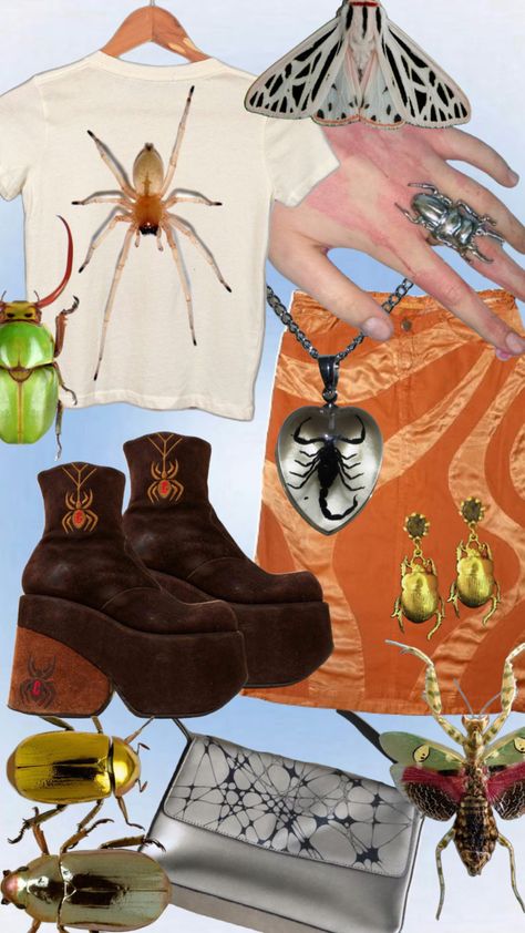 Bug themed outfit 🪲 Bug Themed Clothes, Bug Themed Outfit, Bug Aesthetic Outfit, Bug Outfit Aesthetic, Bug Themed Room, Dirt Aesthetic, Bug Clothes, Bug Outfit, Sza Concert