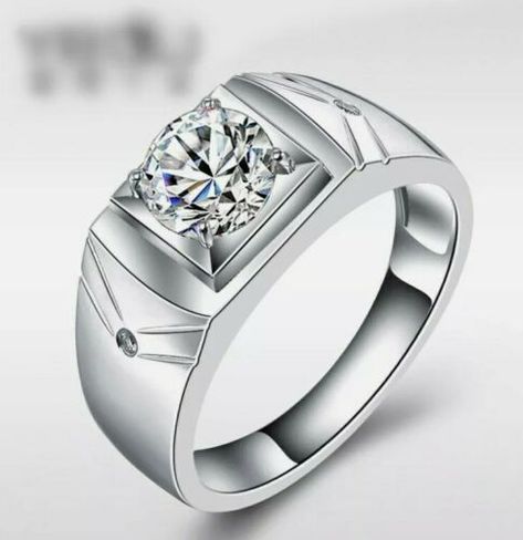 https://jewelleryrings.co.uk/ Find many great new & used options and get the best deals for Men's Solitaire Ring 925 Silver Plated 1.25Ct Simulated Diamond Engagement🇬🇧 at the best online prices at eBay! Free delivery for many products! Solitaire Gents Ring, Wedding Rings For Men, Male Wedding, Gents Ring, Ring Man, Fashion Male, Trendy Ring, Men Diamond Ring, Zircon Ring