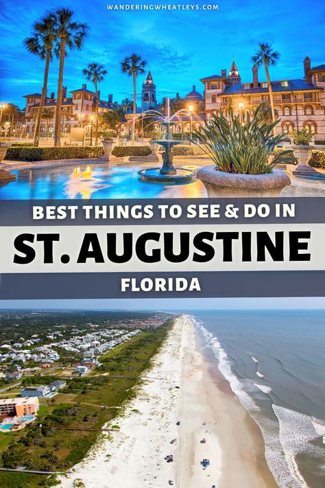 Planning a Florida vacation? Discover the 15 best things to do in St. Augustine Florida, from parks to museums in St. Augustine! I what to do with in St. Augustine I activities in St. Augustine I things to do in Florida I what to do in Florida I places in Florida I USA travel I Florida attractions I attractions in St. Augustine I museums in Florida I St. Augustine museums | St. Augustine attractions | tours in St. Augustine | parks in Florida | Florida tours | #StAugustine #Florida #USA Things To Do In St Augustine Florida, What To Do In Florida, Things To Do In Florida, 42 Miles, Saint Augustine Beach, Florida Attractions, Places In Florida, St Augustine Florida, Florida Usa