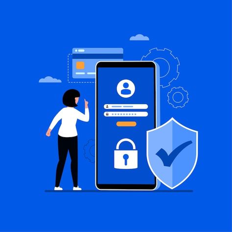 Cyber data security online concept illus... | Free Vector #Freepik #freevector #mobile-security #online-safety #online-security #privacy Password Cracking, Voip Phone, Internet Technology, Phone Service, Job Resume, Service Logo, Resume Format, Communication System, Internet Security