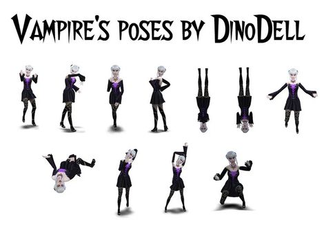 Vampires poses - The Sims 4 Catalog Vampire Art Reference, Vampire Pose Reference, Scary Poses, Vampire Poses, Pose Ideas Drawing, Drawing Vampire, Sims 4 Vampire, Pose Reference Drawing, Sims 4 Body Mods