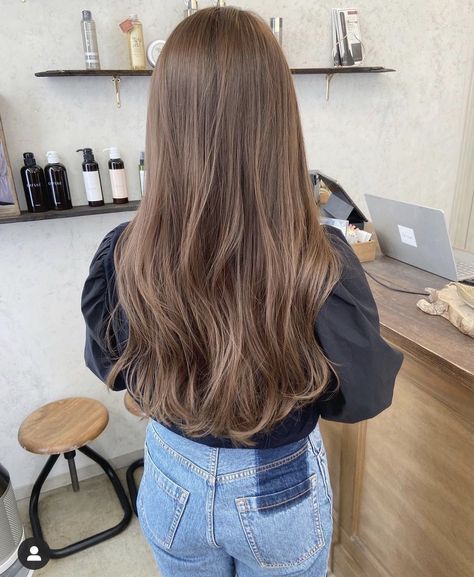 Level 6 Neutral Brown Hair, Late Brunette Hair, Light Brown Beige Hair, One Color Hair Ideas Brown, Dark Brown Hair With Green Eyes, Brown Hair Colors Light, Light Brown Ash Hair, Light Frosted Brown Hair, Bruslight Hair