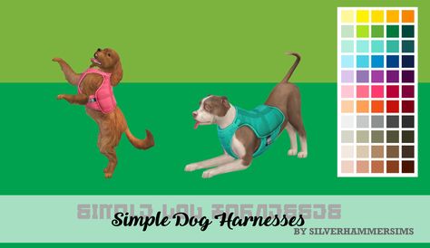 Merry (belated) Christmas and Happy New Year, @ohbluir​! You said you liked anything dog related, so I made you a simple dog harness/vest for both small and large dogs. requires Cats and Dogs (duh) 55... Sims 4 Pets Mod, Sims 4 Maxis Match, Sims 4 Beds, Sims Pets, Maxis Match Cc, Sims 4 Cc Shoes, Sims 4 Mm Cc, Sims 4 Cc Folder, Hairstyle Tutorials