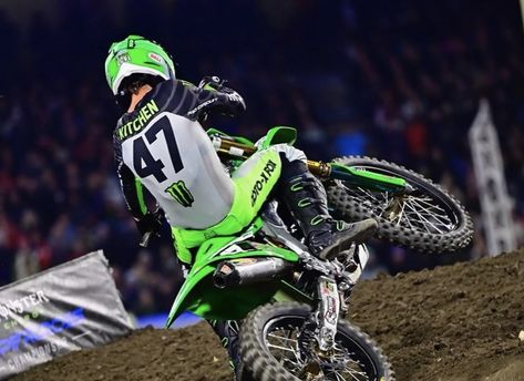 Levi Kitchen # 47 aboard the Monster Energy/Pro Circuit KX250F Monster Energy Supercross, Monster Energy, Motocross, Circuit, Energy