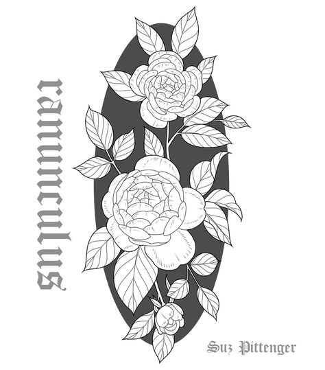 ranunculus floral blackwork piece available 🌙 I’d like to do a couple different versions of this tattoo, including experimenting with color. This is a repeatable design. Needs to be around 4”x7” or larger. Albany May 7-11 Pittsburgh May appointments available To book email susietattoo@gmail.com #flashtattoo #tattoodesign #ranunculusflower #518tattoo #hudsonvalleytattoo #pittsburghtattoo #floraltattoo #tattooartist Ranunculus Tattoo, Pittsburgh Tattoo, Ranunculus Flowers, Appointments Available, May 7th, Ranunculus, Tattoo On, 7 11, Flash Tattoo