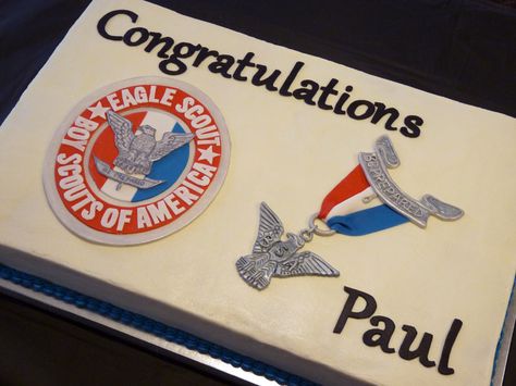 Eagle Scout Cake | Full sheet cake for Eagle Court of Honor.… | Flickr Eagle Scout Centerpieces, Scout Cake Ideas, Eagle Scout Cake, Court Of Honor Ideas, Sheet Cake Ideas, Eagle Ceremony, Boy Scouts Eagle, Eagle Scout Ceremony, Eagle Scout Court Of Honor