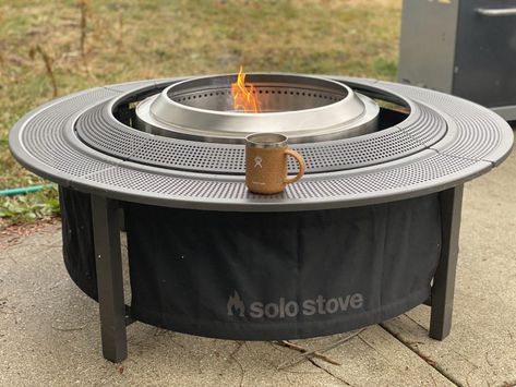 Last year, Solo Stove unveiled the Surround, a 360-degree protective barrier for the label's best-selling smokeless fire pits. Here's our full review. Solo Stove Yukon Fire Pit Table, Solostove Bonfire Ideas, Smokeless Fire Pit Ideas Backyard, Solostove Fire Pit, Breeo Fire Pit Ideas, Solo Stove Fire Pit Ideas Backyard, Solo Fire Pit Ideas, Solo Stove Table, Solo Stove Fire Pit Surround