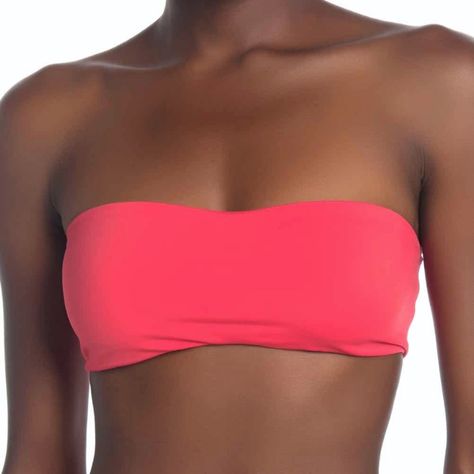 Brand New! Never Worn. Perfect Condition. Tags Attached. This Strapless Bandeau Bikini Top Basic Is The Perfect Piece For Mixing And Matching All Summer Long, Creating Endless Style Options. Strapless Bandeau Cut. Solid. Non-Padded Cups. Lined. Made In Usa. Shell: 78% Polyamide, 22% Elastane. Lining: 100% Polyester. Color: Pink Brand: Vyb (Sold At Nordstrom) Strapless Swimsuit, Strapless Bandeau, Pink Brand, Bandeau Top, Coral Color, In Hot, Womens Swim, Coral, Nordstrom