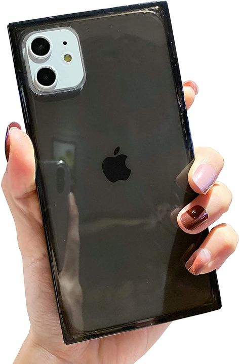 Amazon.com: Transparent Case for iPhone 11,Tzomsze Clear iPhone 11 Case Reinforced Corners TPU Cushion,Crystal Clear Slim Cover Shock Absorption TPU Silicone Shell for iPhone 11 6.1 inch (2019)-Black : Cell Phones & Accessories Clear Iphone 11 Case, Iphone 11 Case, Case For Iphone 11, Christmas 2022, Black Square, Clear Cases, Phones Accessories, Silicon Case, Case For Iphone