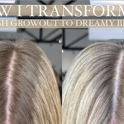 Lowlights Before And After, Root Shadow Blonde, Blonde Shadow Root, Scalp Bleach, Blonde Specialist, Root Blonde, Babylights Blonde, Ashy Blonde Hair, Root Shadow