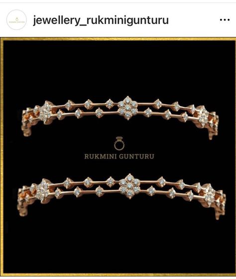 Diamond Bangles Designer Latest, Diamond Bangles Indian, Indian Diamond Jewellery, Beautiful Jewelry Diamonds, Real Diamond Necklace, Diamond Bangles, Diamond Jewelry Set, Gold Earrings Models, Diamond Pendants Designs