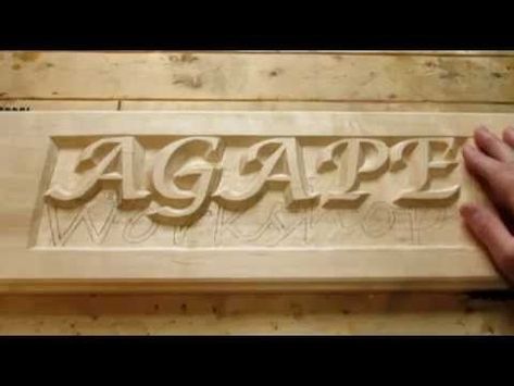 Wood Carving Letters, Carving Letters In Wood, Hand Carved Wood Signs, Wood Signs Bible Verse, Hand Carved Signs, Stencil Letters, Snake Scales, Wooden Carved Signs, Carved Jewelry