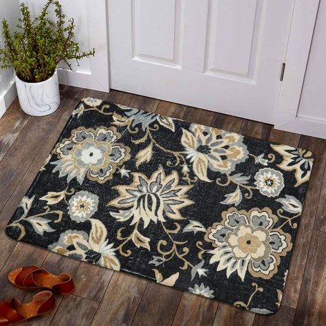 Small Entryway Rug, Soft Rugs, Bedroom Laundry, Kitchen Rugs And Mats, Laundry Room Rugs, Floral Pattern Design, Small Entryway, Kitchen Rugs, Soft Rug