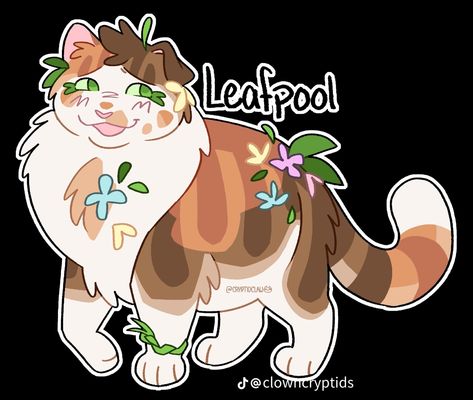 Leafpool Warrior Cats, Warrior Cats Clans, Magia Das Ervas, Warrior Cats Books, Warrior Cats Fan Art, Warrior Cat Drawings, Warrior Cat Oc, Cat Oc, Cat Reference