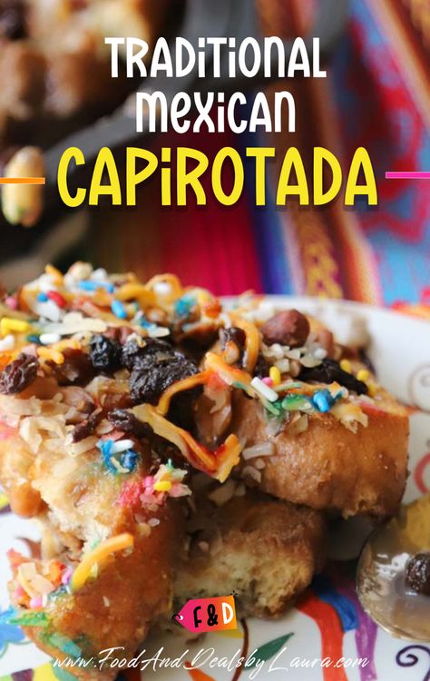 Receta en español: 
Recipe in english: https://foodanddealsbylaura.com/authentic-capirotada-traditional-mexican-recipes-for-lent/ Mexican Capirotada Recipes, Traditional Capirotada Recipe, Capirotada Recipe, Traditional Mexican Recipes, Recipes For Lent, Mexican Cuisine Recipes, Mexican Bread Pudding, Traditional Mexican Desserts, Lent Season