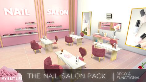 Sims 4 Nail Tech, Sims 4 Nail Salon, Cc Nails, Tomorrow Is My Birthday, Sims 4 Nails, Sims 4 Black Hair, Sims 4 Expansions, Free Sims, Nail Room