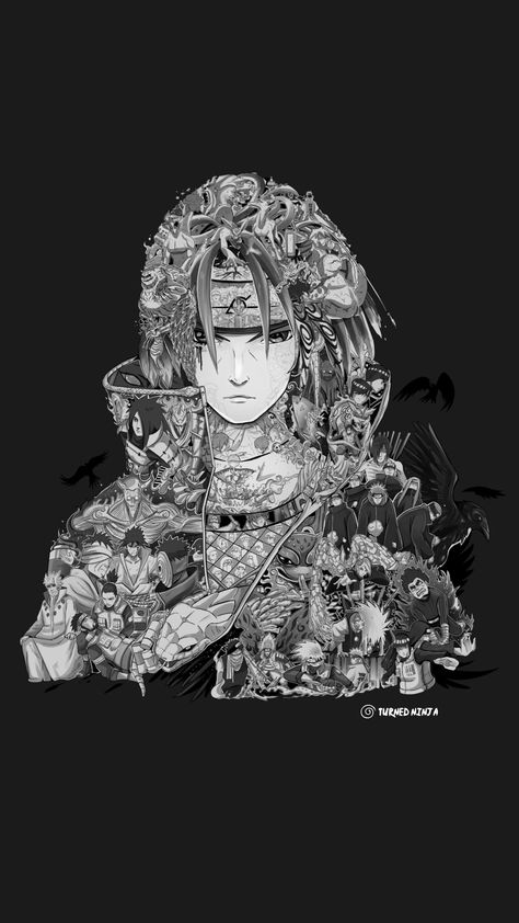 UCHIHA ITACHI BLACK & WHITE ART - MOBILE 2K RESOLUTION Naruto Wallpaper Black And White, Itachi Manga, Chess Logo, Lotus Flower Drawing, Naruto Painting, Naruto Sketch Drawing, Itachi Uchiha Art, Naruto Sketch, Uchiha Itachi