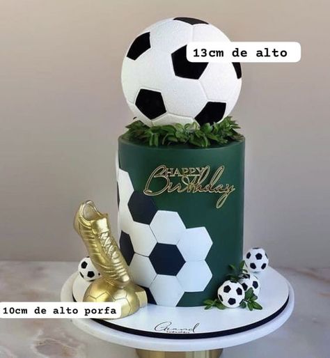 Football Cakes For Boys, Football Cake Design, Sports Birthday Cakes, Messi Birthday, Football Themed Cakes, Soccer Birthday Cakes, Football Cakes, Cake Designs For Boy, Sports Themed Cakes