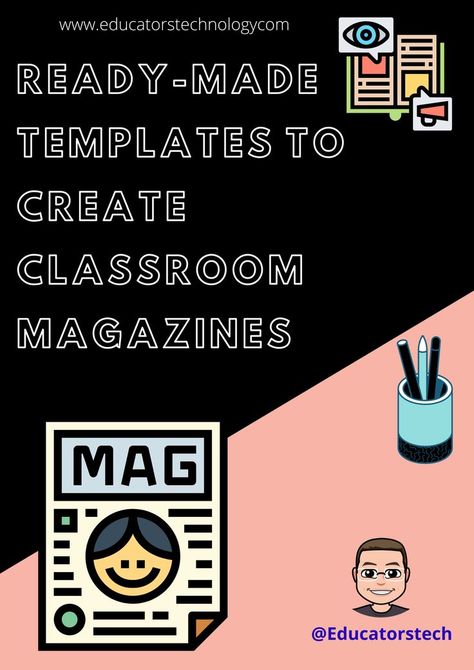 Ready-made Templates to Create Classroom Magazines Classroom Magazine, Sentence Correction Worksheets, Jesus Coloring Pages, Magazine Cover Template, Classroom Pictures, Character Sheet Template, Classroom Management Techniques, Book Cover Template, Learning Tips