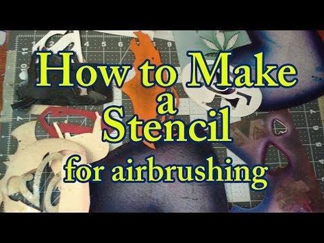 Airbrushing Ideas, Make A Stencil, Pinstripe Art, Airbrush Tattoo, Airbrush Designs, How To Make Stencils, Modeling Techniques, High Pictures, Custom Stencils