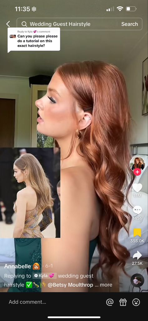 Red Hair Brides, Red Wedding Hair, Grad Hairstyles, Gigi Hadid Hair, Formal Hairstyles For Long Hair, Bridesmaid Hair Makeup, Bridal Hair Inspiration, Prom 2024, Editorial Hair