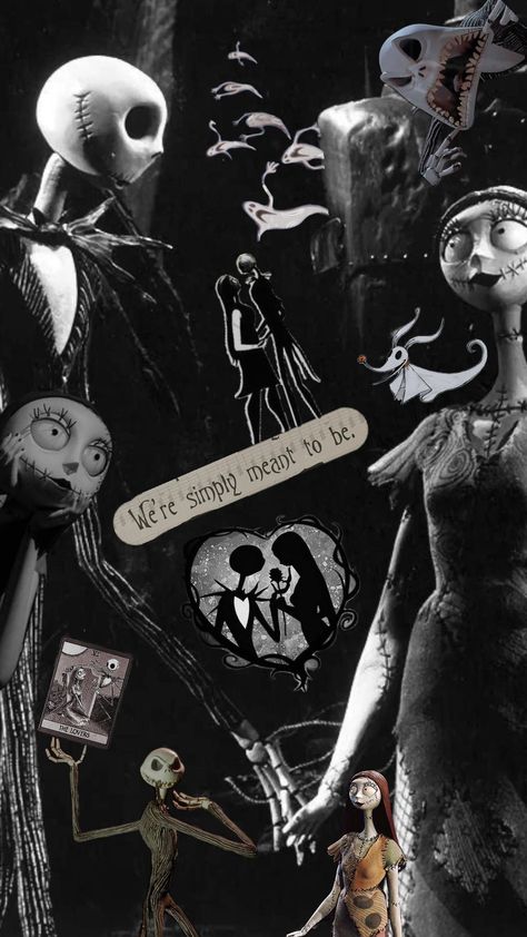 #fyp #foryoupage #thenightmarebeforechristmas #nightmarebeforechristmas #jackandsally #love #blackandwhite #wallpaper Nightmare Before Christmas Wallpapers, Sally Nightmare, Sally Nightmare Before Christmas, Dark Christmas, Wallpaper Iphone Christmas, Jack And Sally, Nightmare Before, Dark Wallpaper, Christmas Wallpaper