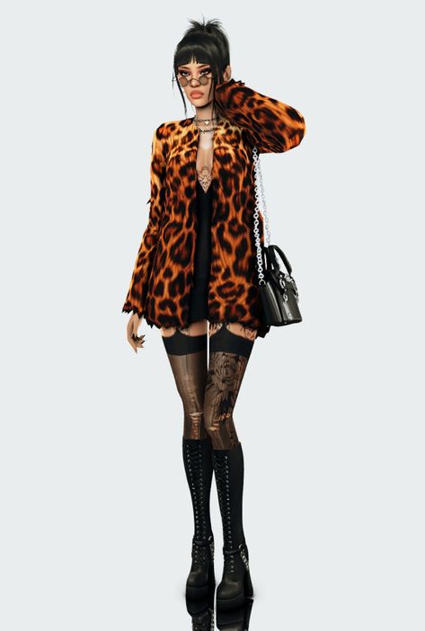 More looks with Jia Look #1: Dress + Fur coat | Stockings | Boots | Bag Look #2: Vest + Jacket | Skirt | Tights | Necktie |... Ts4 Fur Coat, Ts4 Stocking Cc, Sims 4 Cc Fur Jacket, Fur Coat Sims 4 Cc, Sims 4 Fur Jacket, Sims 4 Fur Coat Cc, Sims 4 Cc Fur Boots, Sims 4 Leather Jacket Cc, Sims 4 Cc Leather Jacket