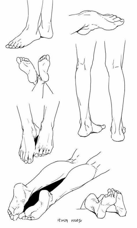 Leg Reference, Feet Drawing, Drawing Legs, Male Figure Drawing, Výtvarné Reference, Human Anatomy Drawing, Human Figure Drawing, Anatomy Sketches, Body Reference Drawing