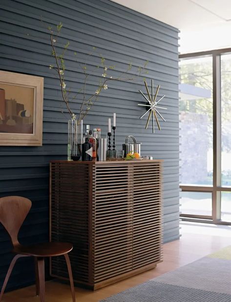 12 Best Bar Carts and Cabinets in 2021 | Valet. Modern Bar Cabinet, Metal Ideas, Credenza Design, Corrugated Metal, Industrial Wall, Design Industrial, Design Del Prodotto, Modern Bar, Norman Rockwell