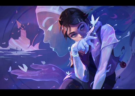 ArtStation - Clove Valorant Alice Angel, Japon Illustration, Wallpaper Pc, Art Reference Photos, Cartoon Art, Game Art, Art Inspo, Cute Wallpapers, Art Style